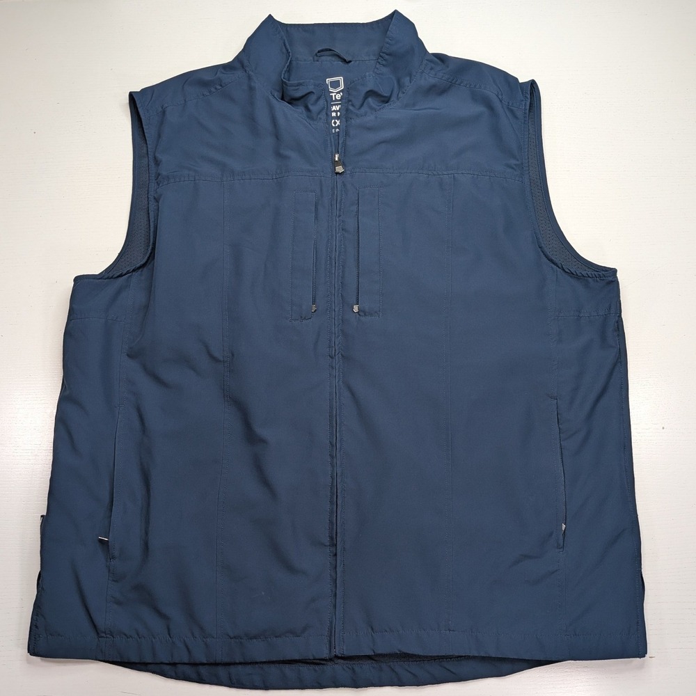 SCOTTeVEST RFID Travel Vest Mens XXL Navy Blue Multi Pocket Utility TEC